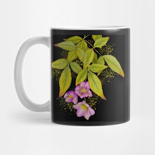 Leaves and flowers Mug